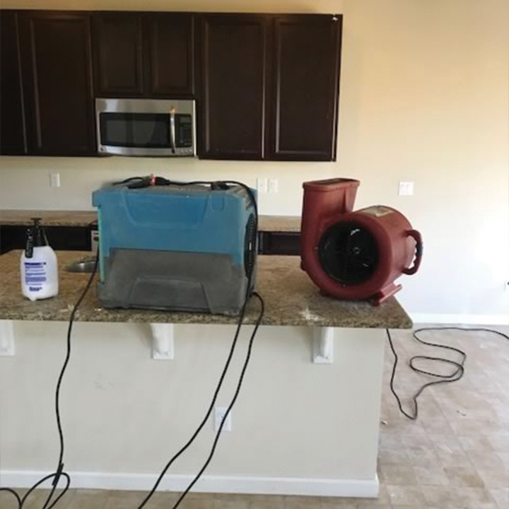 After Water Damage Extraction and Restoration Project for Denver, CO Client