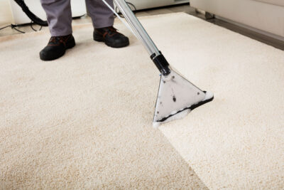 professional worker providing Commercial Carpet Repair, Carpet Cleaning, and Carpet Shampooing in Golden, CO